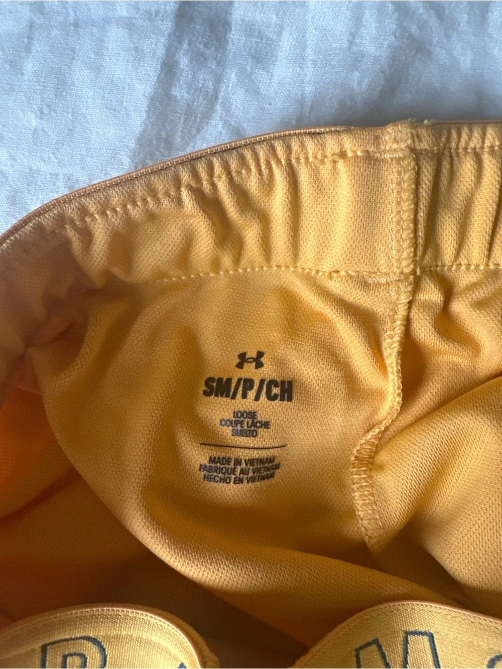 Under Armour Women's Golden Yellow Athletic Shorts